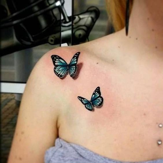 3D Butterfly Tattoo Designs