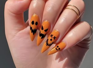 50+ Orange And Black Nail Designs To Celebrate Halloween