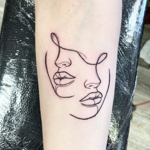 Abstract Gemini Body Art