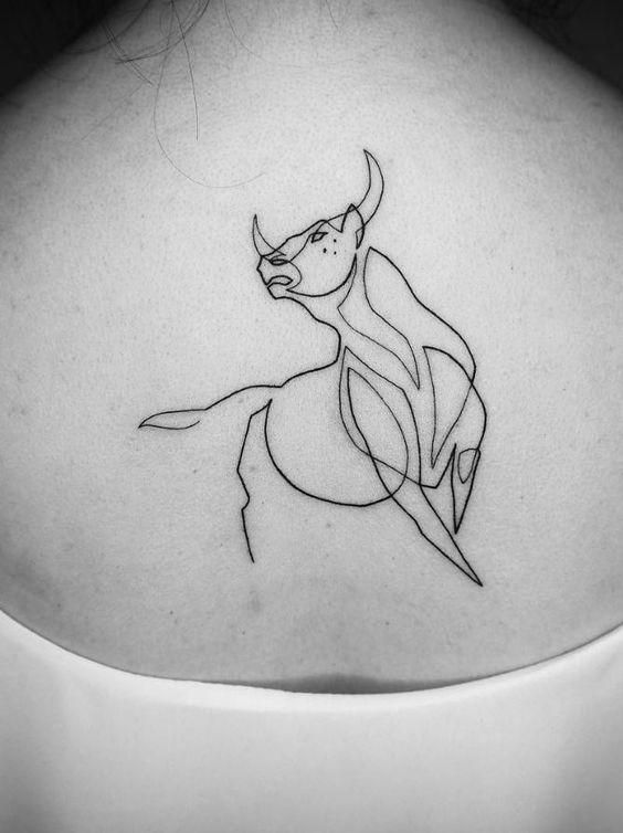 Abstract Line Tattoo Art