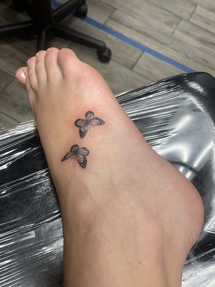 Adorable Mini Foot Tattoos For Women