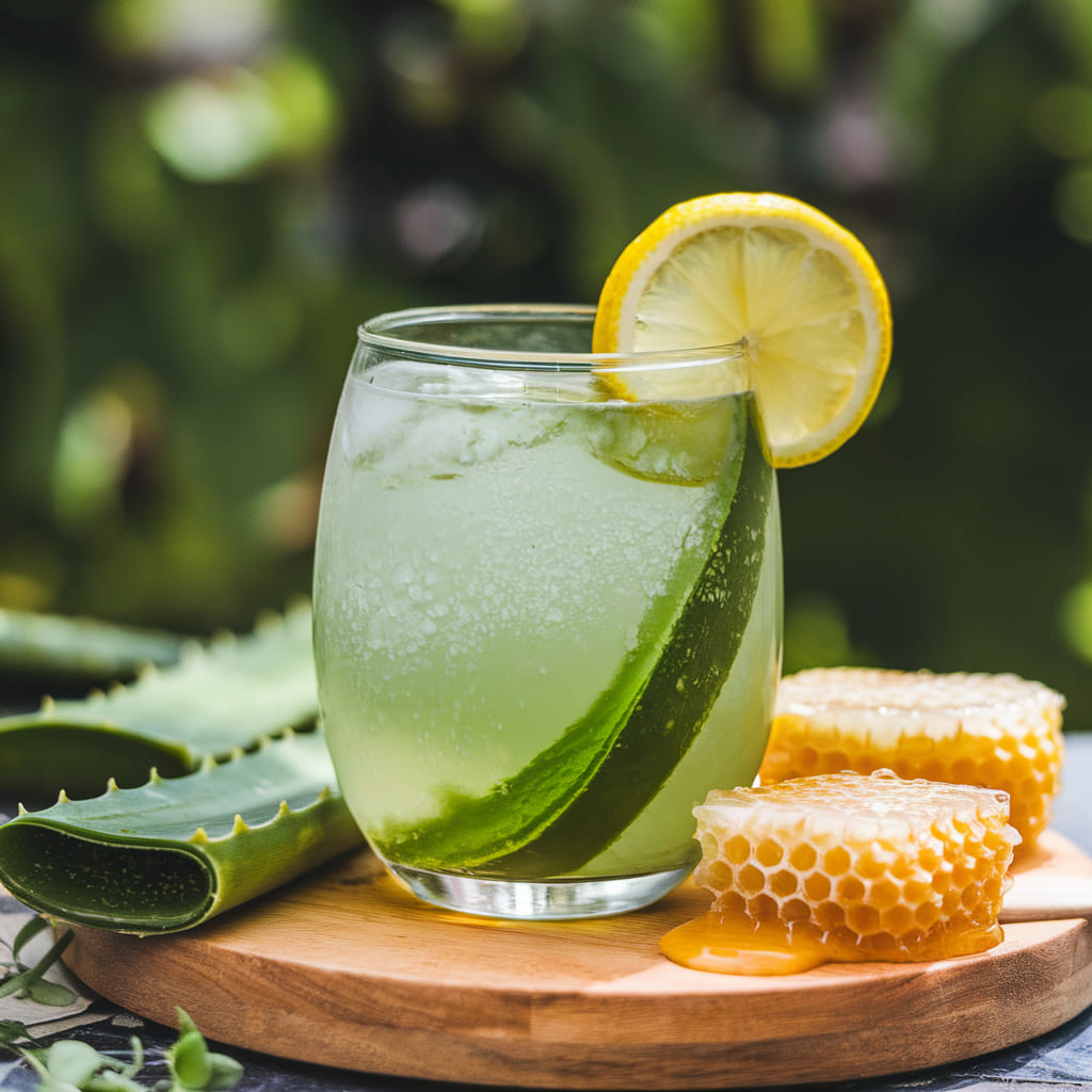 Aloe Vera and Honey Detox Drink