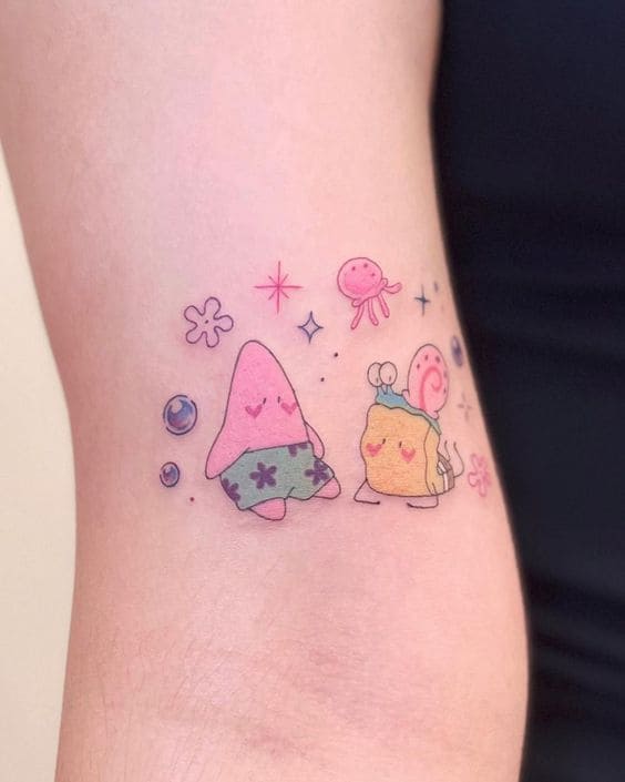Animal Cartoon Character Tattoos