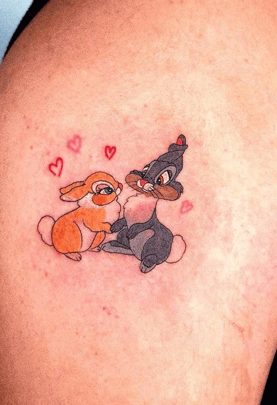 Animal Cartoon Character Tattoos