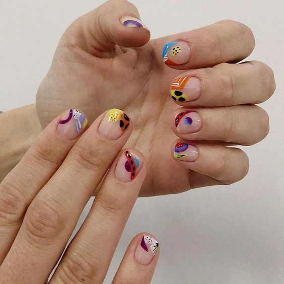 Autumn Mismatched Manicure