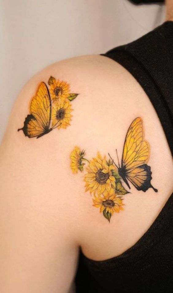 Autumn Symbol Flower Tattoos