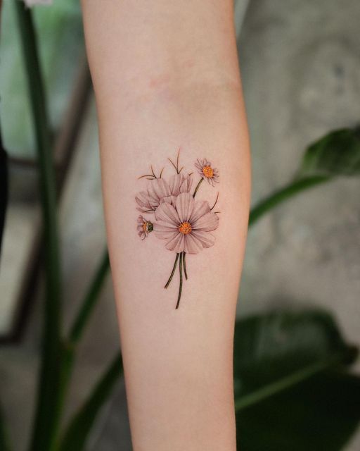 Autumn Symbol Flower Tattoos