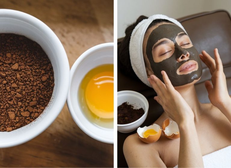 Coffee and Egg Peel Mask for a Firm, Refreshed-Looking Glow