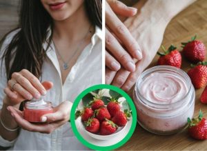DIY Strawberry Hand Cream for Soft, Smooth-Looking Hands