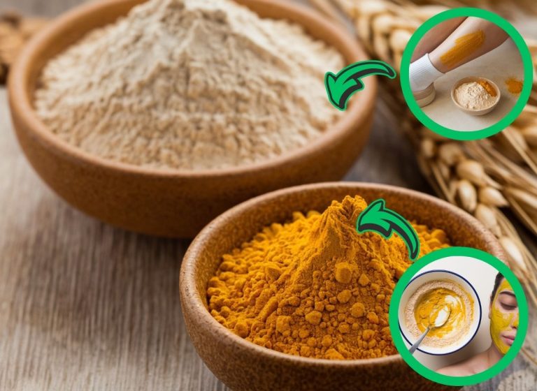DIY Wheat Flour & Turmeric for Gentle Hair Removal