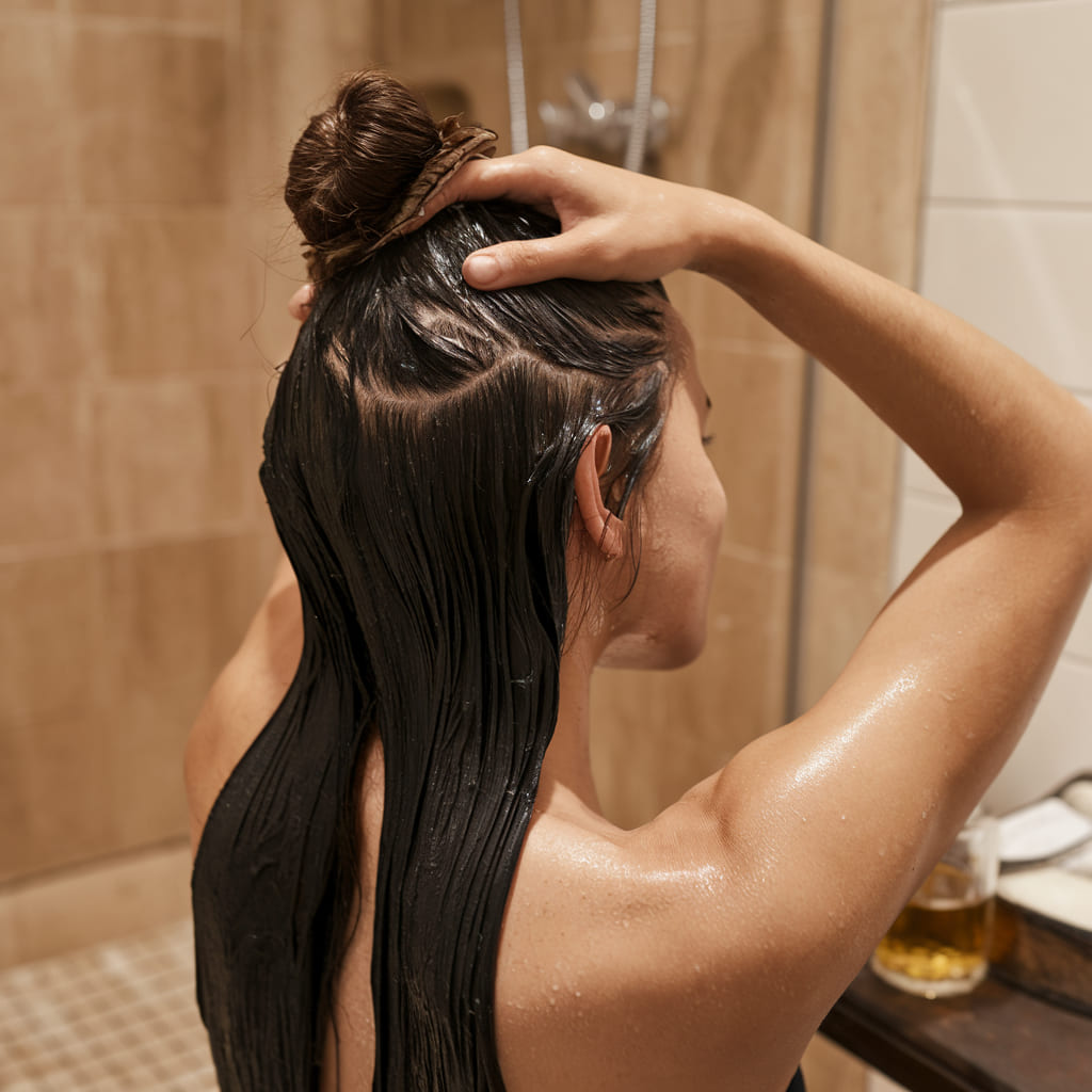 Beer and Egg Deep Conditioning Treatment
