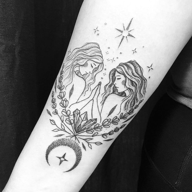  Big Gemini Twin Body Art