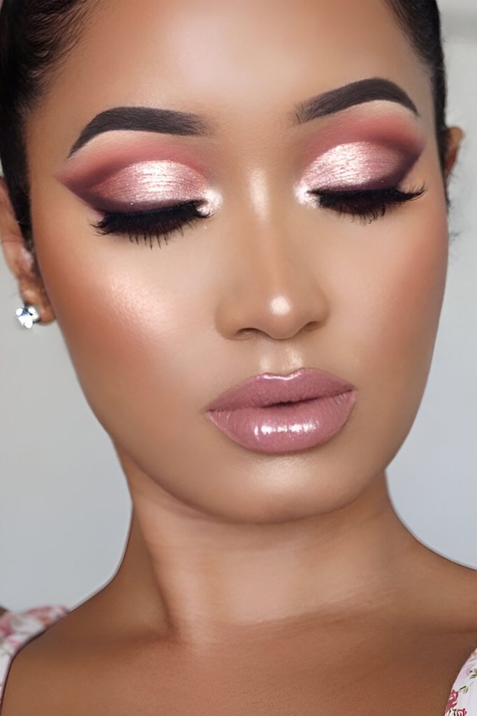 Bold Cut Crease Valentine’s Day Makeup