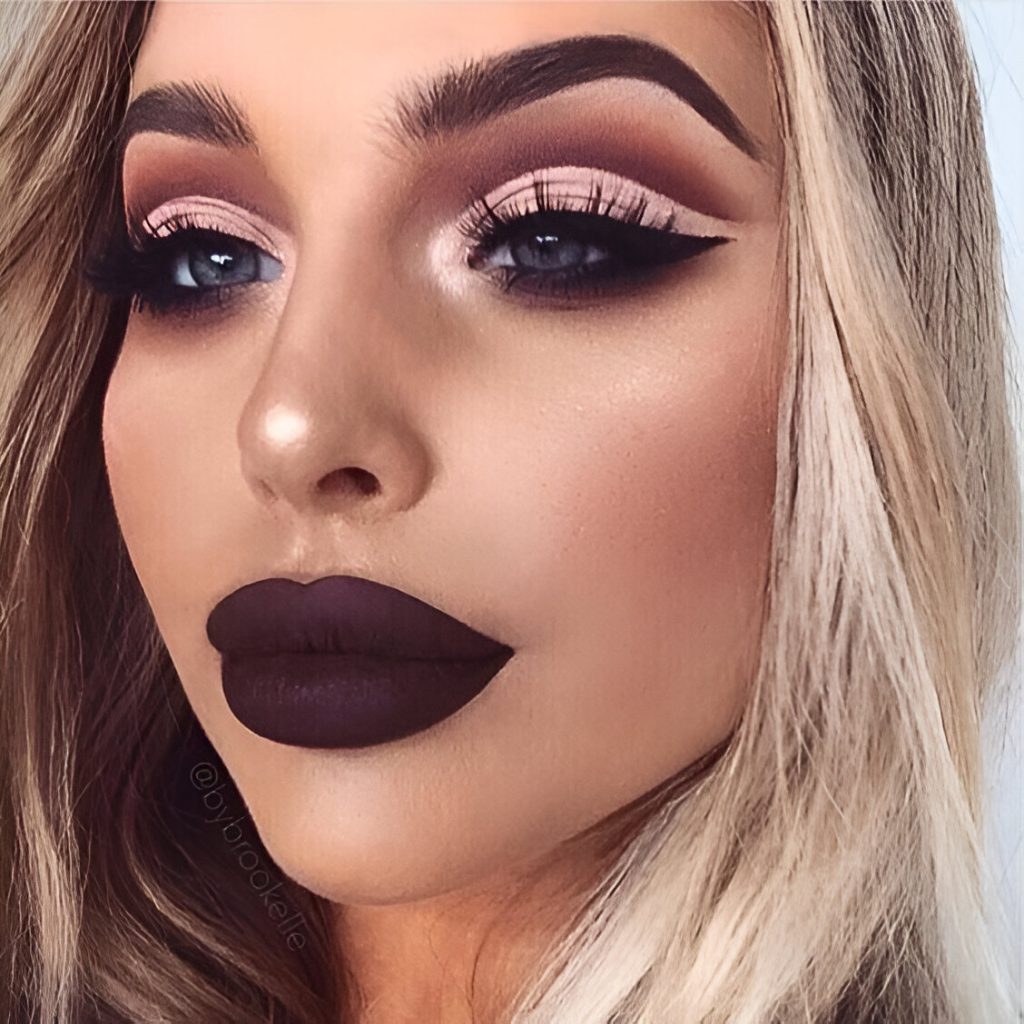 Bold Cut Crease Valentine’s Day Makeup