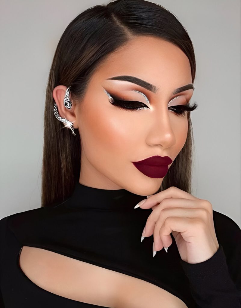 Bold Cut Crease Valentine’s Day Makeup
