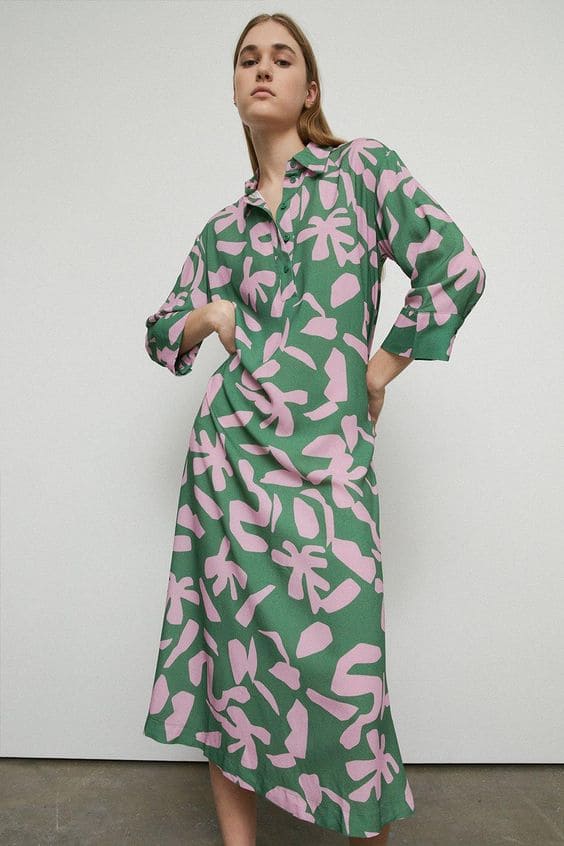 Bold Patterned Linen Dresses