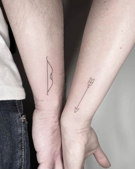 Bow And Arrow Meaningful Tiny Tattoo Ideas