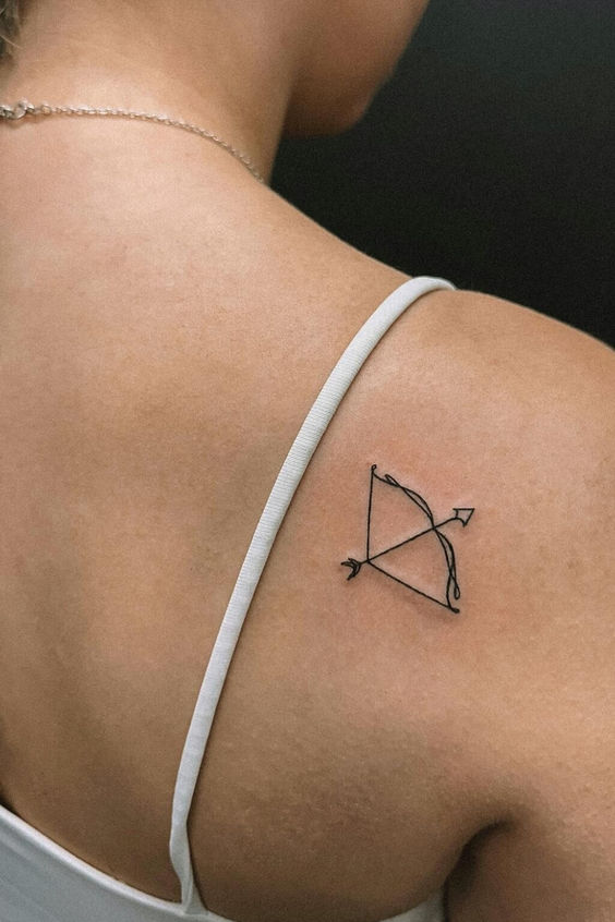 Bow And Arrow Meaningful Tiny Tattoo Ideas