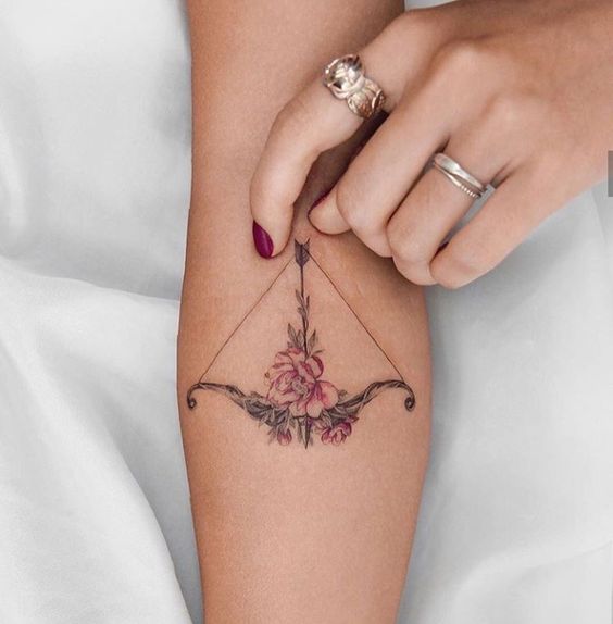 Bow And Arrow Meaningful Tiny Tattoo Ideas