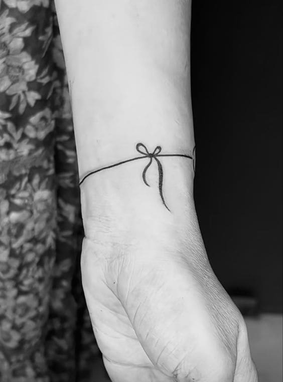 Bow Bracelet Tattoos