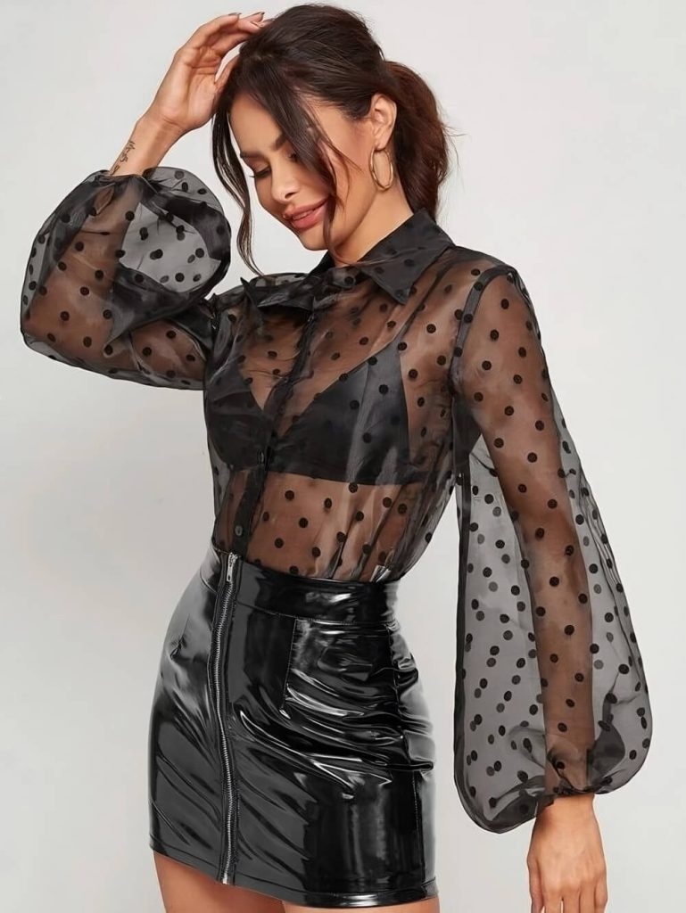 Bralette And Sheer Tops