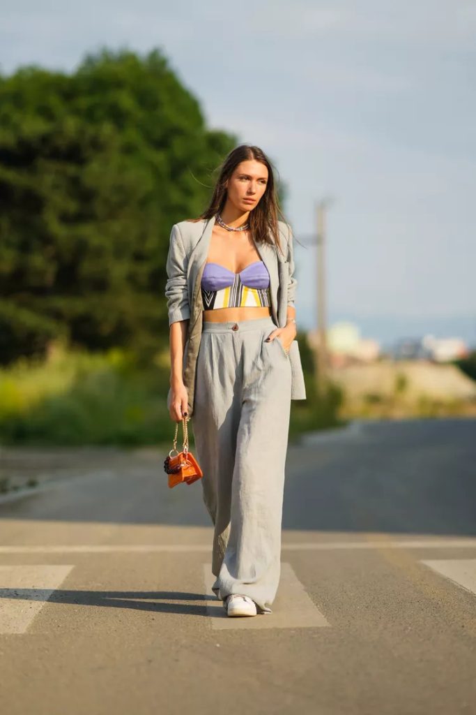 Bralette With High-Waisted Pants