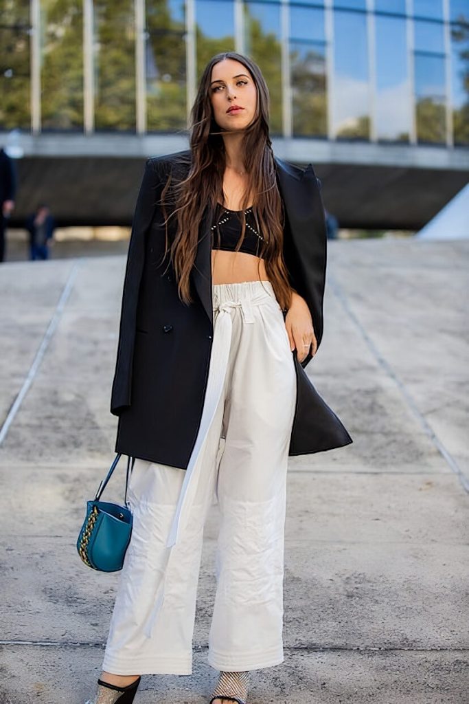 Bralette With High-Waisted Pants