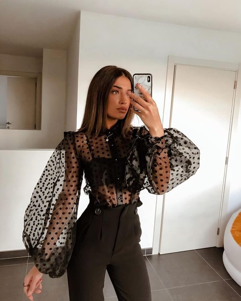 Bralette With High-Waisted Pants