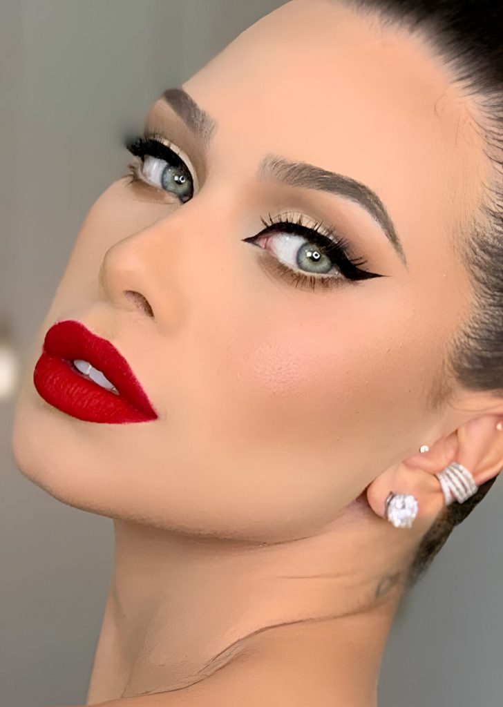 Bright Red Lipstick Looks