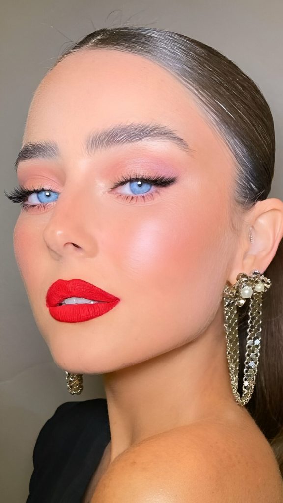 Bright Red Lipstick Looks