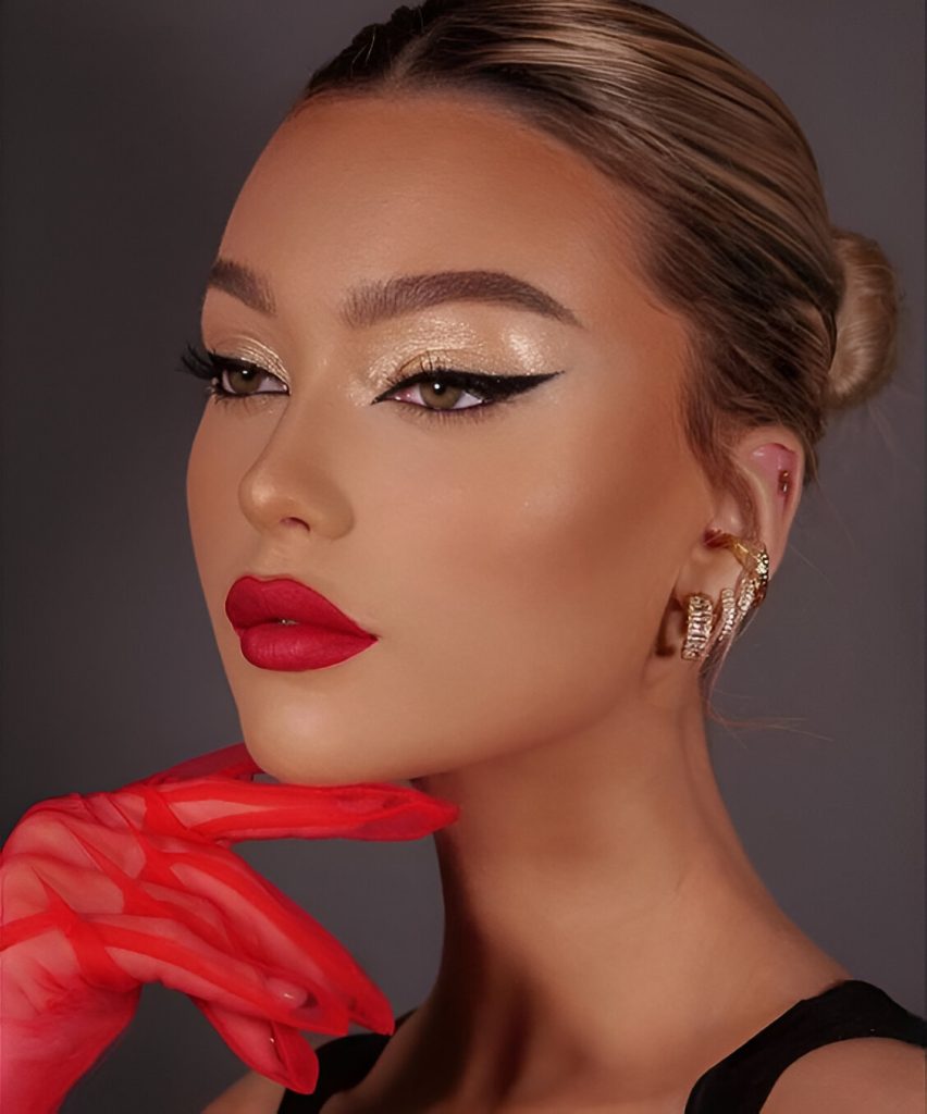 Bright Red Lipstick Looks