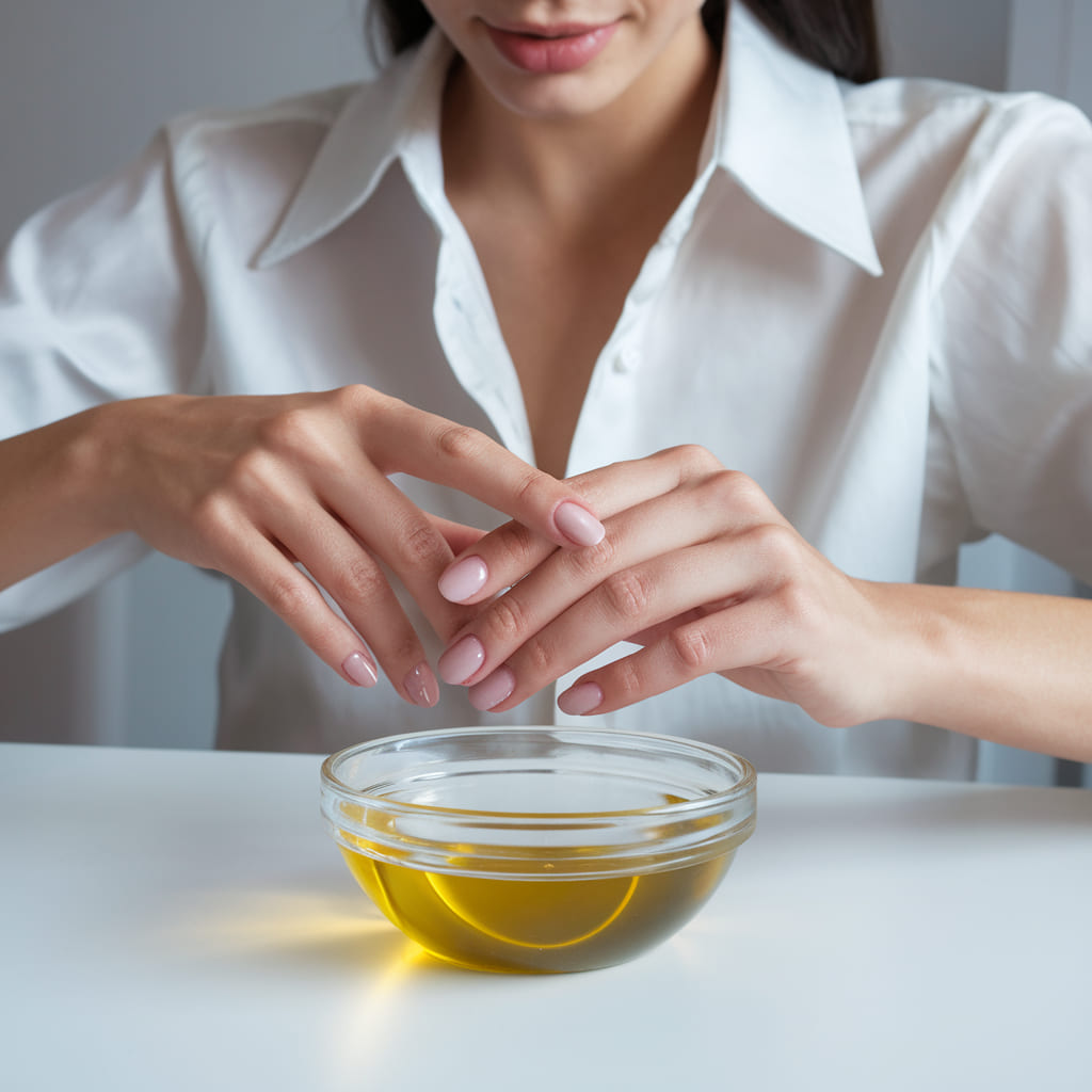 Brightening Soak for Stained Nails