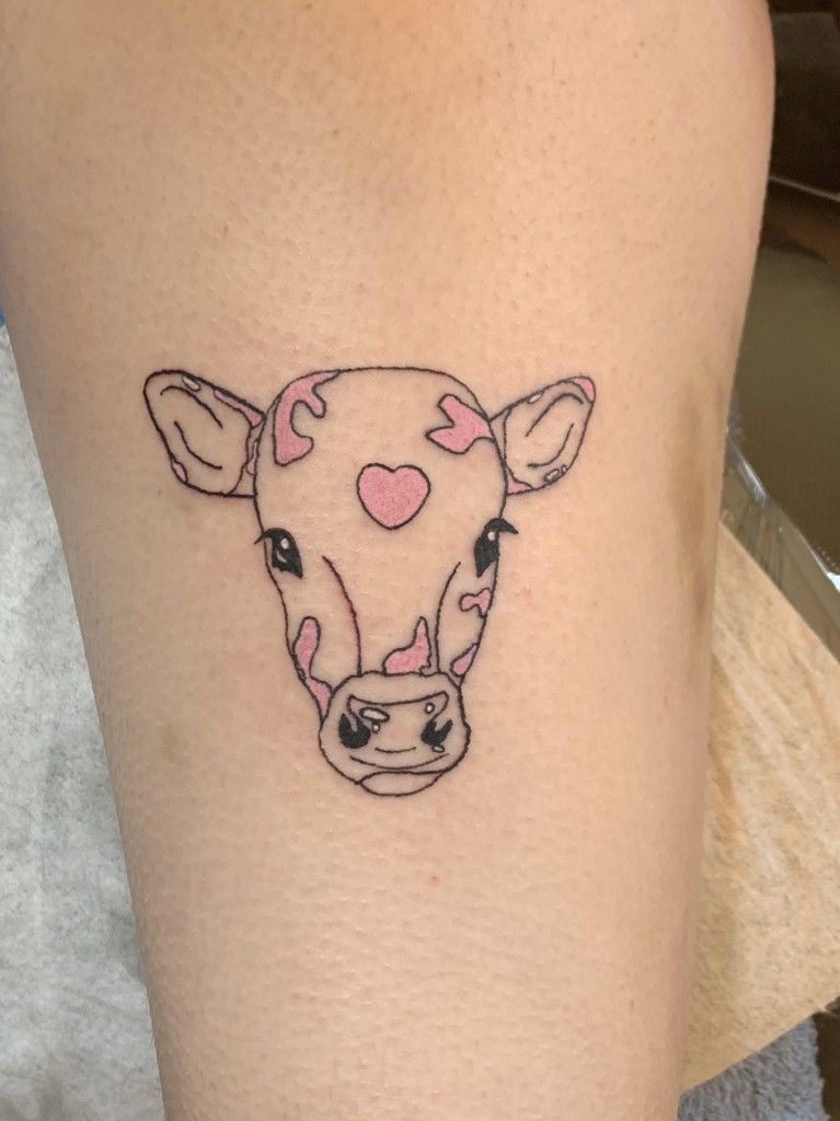 Cartoonish Bull Tattoo