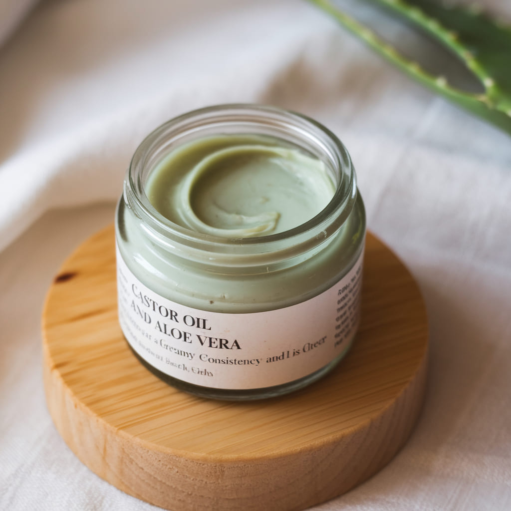 Castor Oil and Aloe Vera Eye Gel