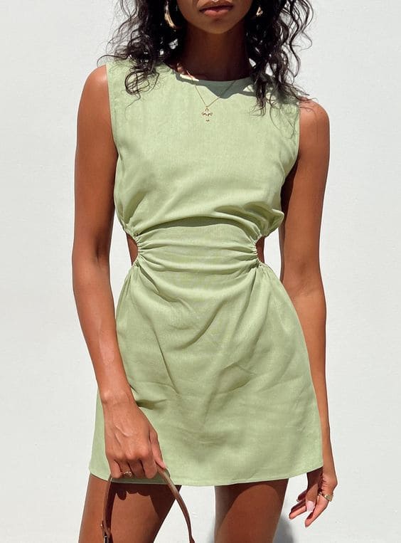Casual Linen Mini Dress