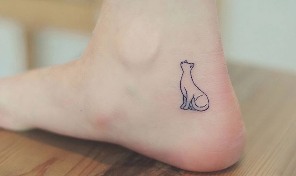 Cat Ankle Tattoo