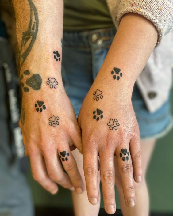  Cat Paw Print Tattoos