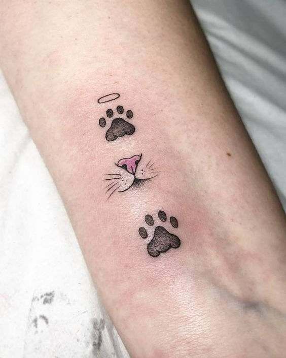  Cat Paw Print Tattoos
