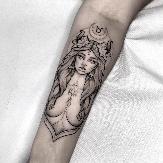  Charming Taurus Tattoo