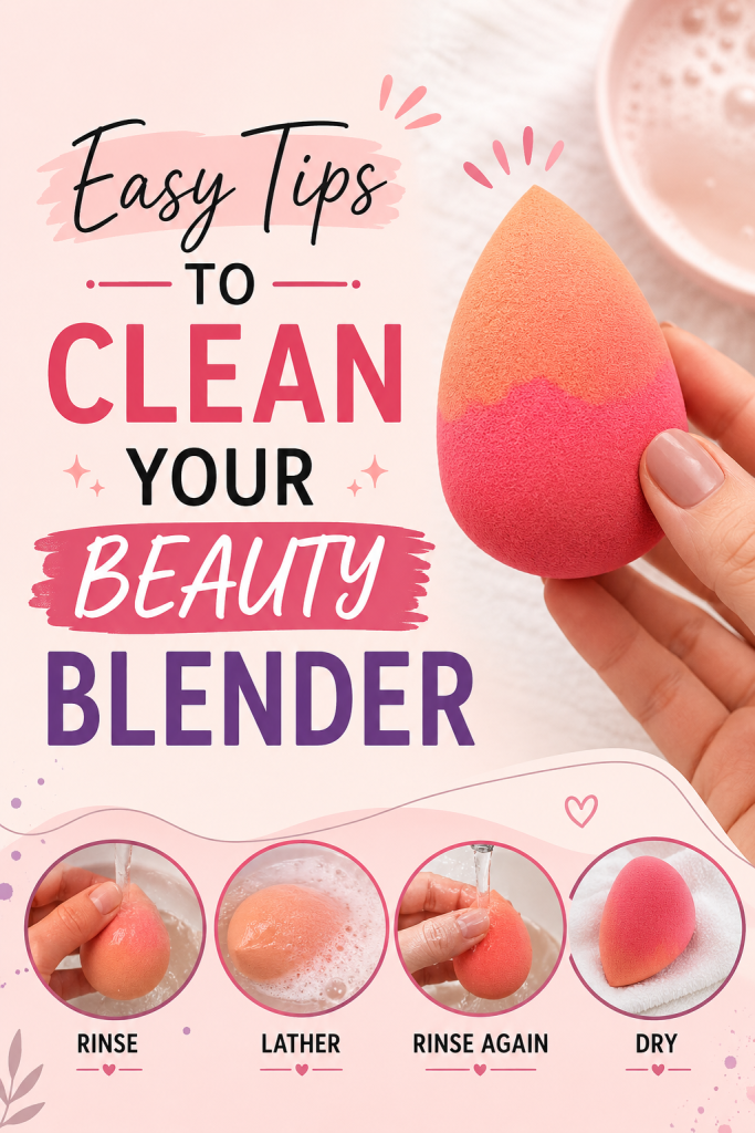 Easy Tips To Clean Your Beauty Blender 