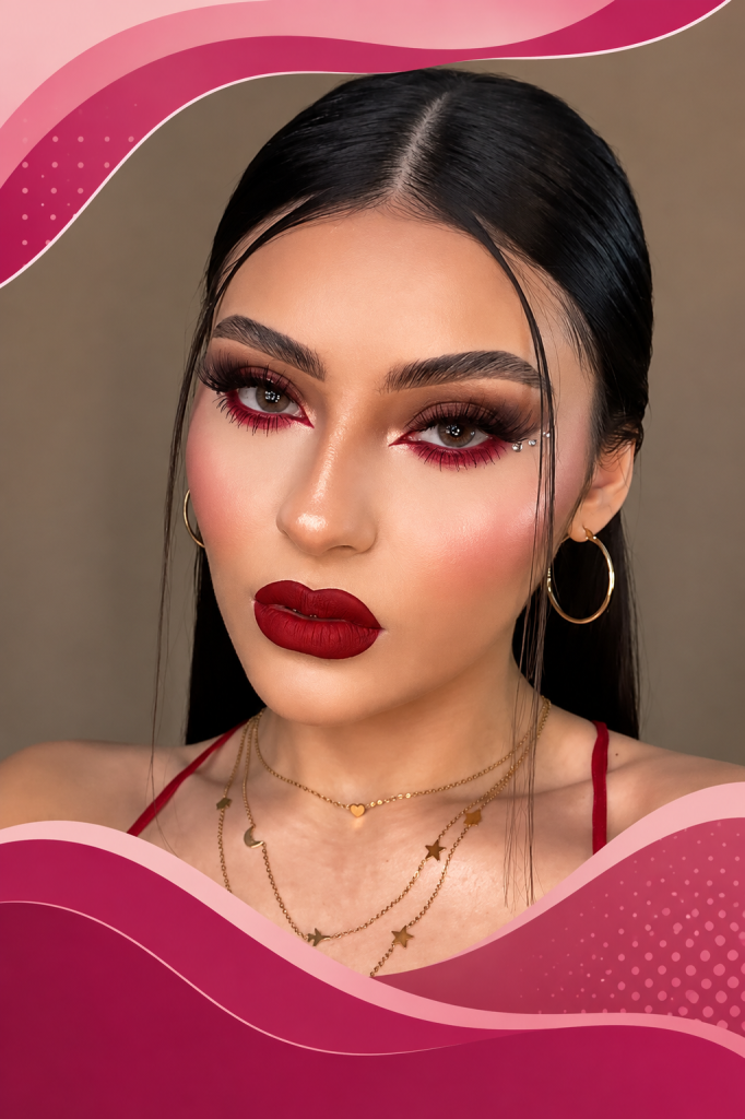 Red Christmas Makeup Looks