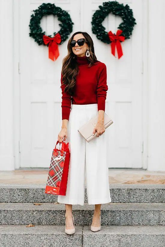 Classic Red Christmas Outfit Ideas