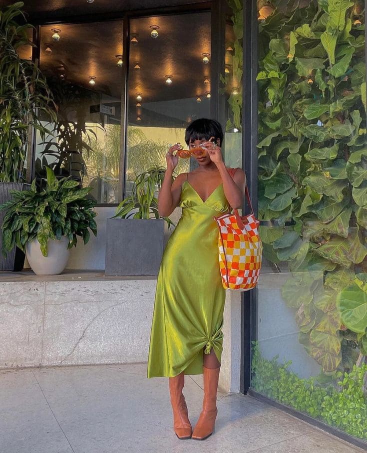 Classy Silk Dress