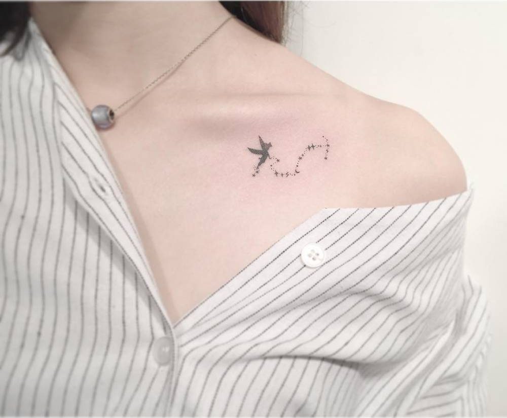 Collarbone Tattoos For Scorpio Zodiac Sign