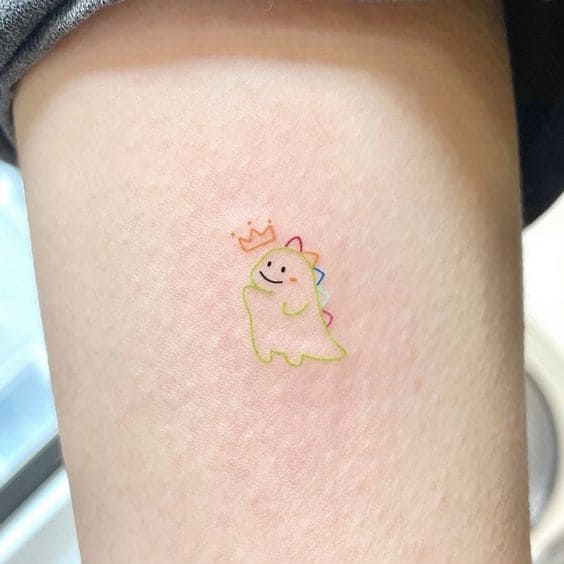 Color Lined Animal Tattoo Ideas