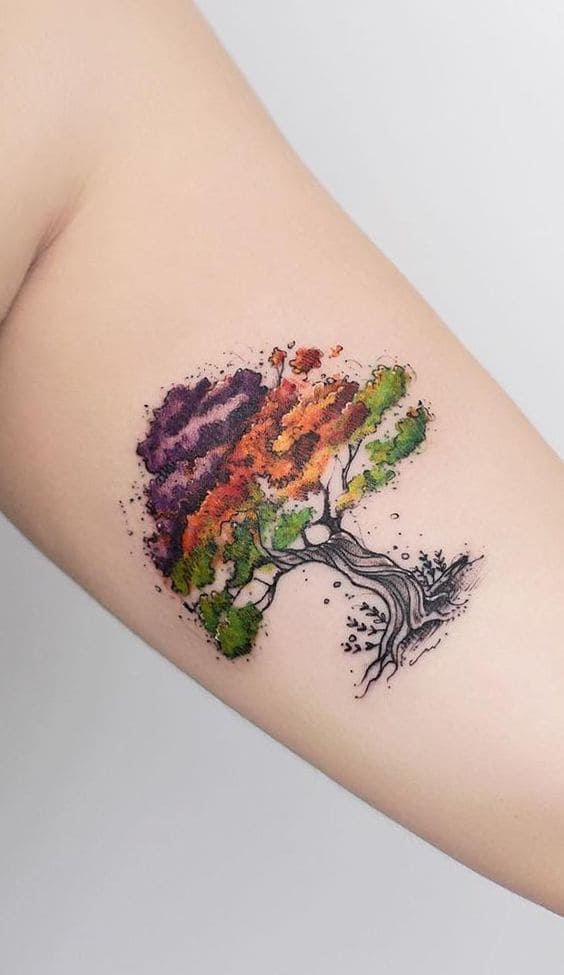 Colorful Tree Tats