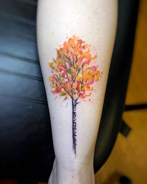 Colorful Tree Tats