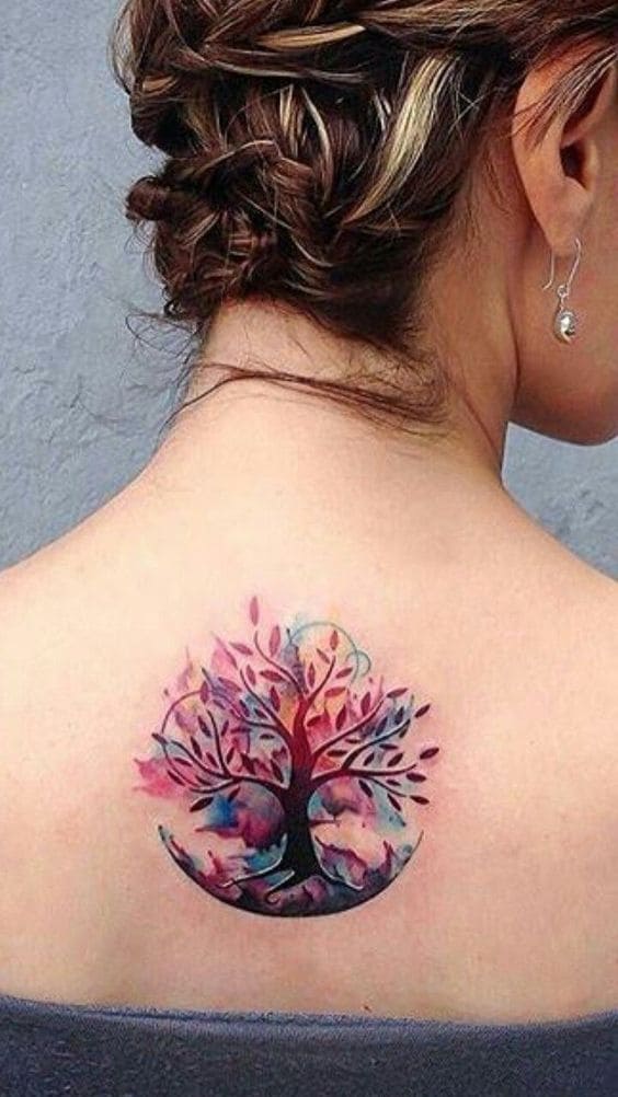 Colorful Tree Tats