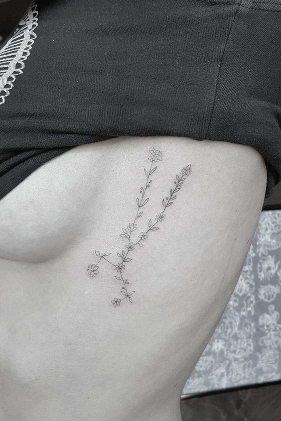 Constellation Small Rib Tattoos