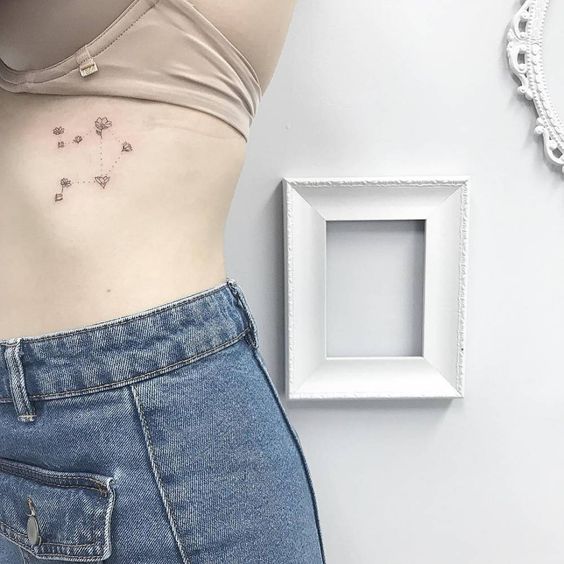 Constellation Small Rib Tattoos